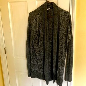 Gray marbles soft gap cardigan